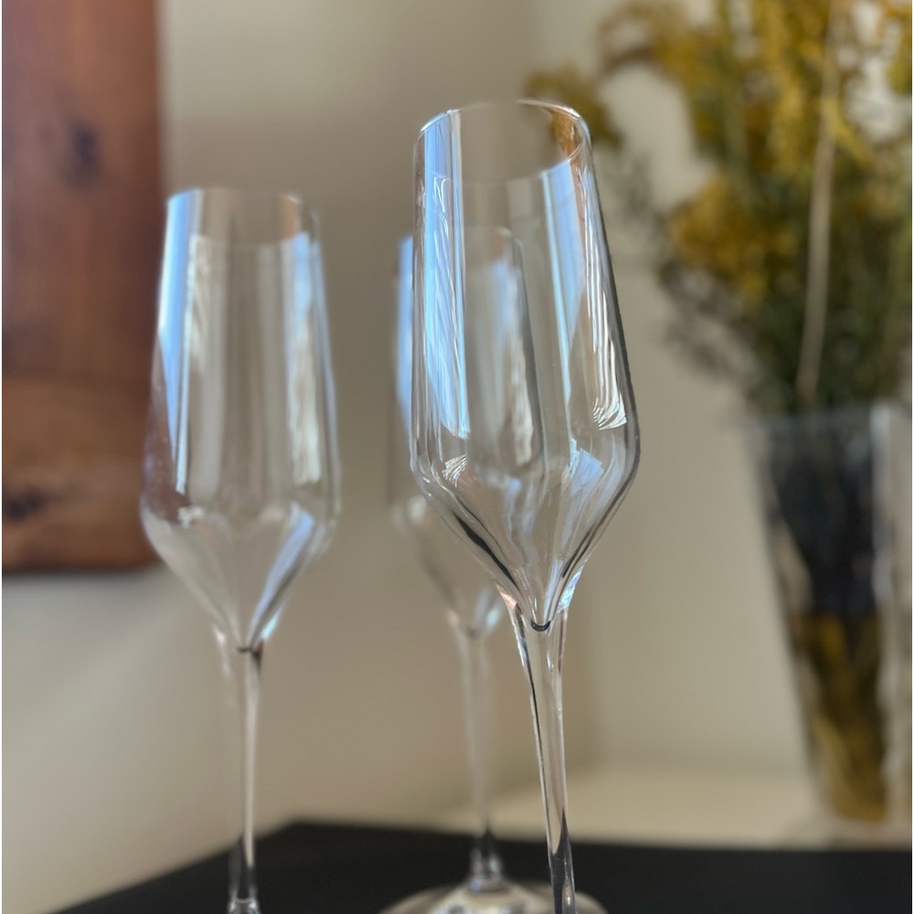 Champagne glass new in box 3 pieces set